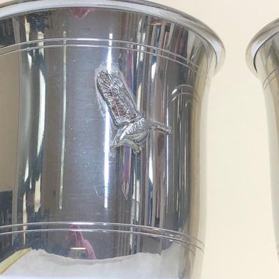 LOT 92M: W.M. Rogers, Community, & Gorham Silver-Plate w/ Salsbury Pewter's Chesepeake Bay Cups & More