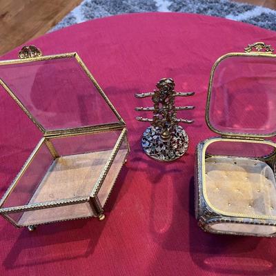 Vintage jewelry box collection