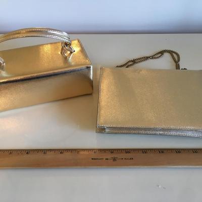 Vintage gold evening bags