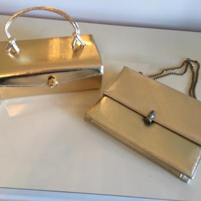 Vintage gold evening bags