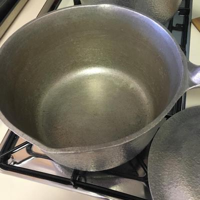 Vintage set of aluminum