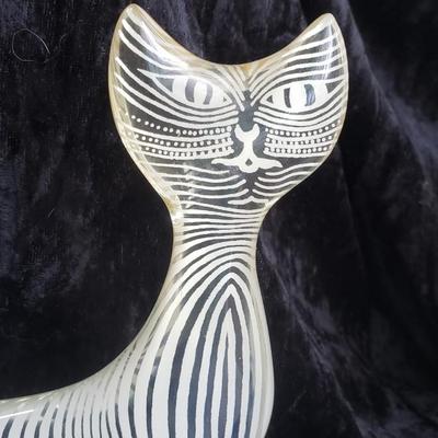 MCM Abraham Palatnick  Op Art Lucite Cat