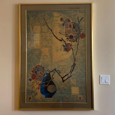 Large Framed Art Lithograph by Hoi Lebadang, Pencil Signed & Numbered (LR-HS)