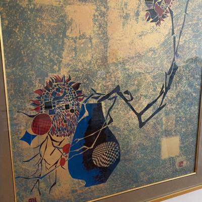 Large Framed Art Lithograph by Hoi Lebadang, Pencil Signed & Numbered (LR-HS)