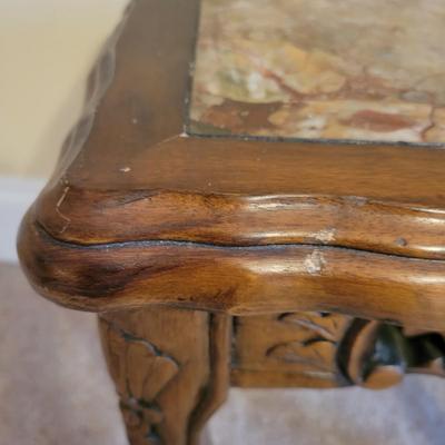 Carved Marble Topped Nesting Tables (UR-DW)