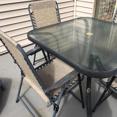 Patio table and chairs