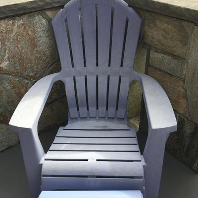 Resin Adirondack chair