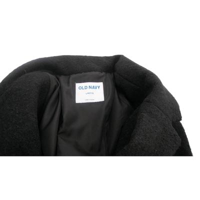 New Black Wool Coat PL