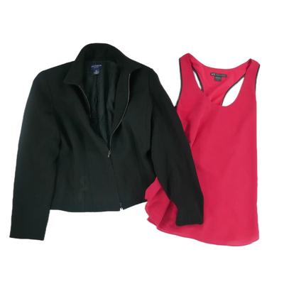 Ann Taylor Blazer and Armani Exchange Top S