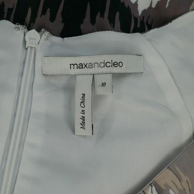 Max and Cleo Patterned Dress 10 