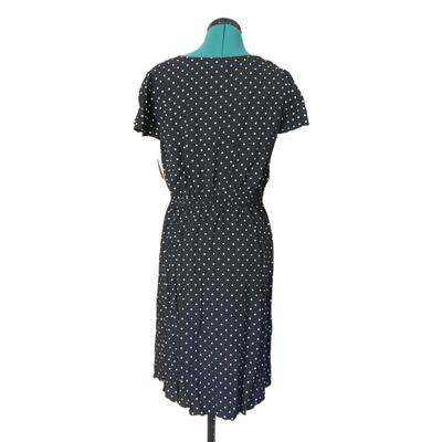 New Black Polka Dot Dress M