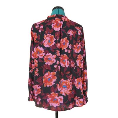 Joan Rivers Flower Blouse M