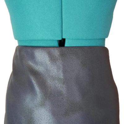 NEW Faux Leather Lena Gabrielle Skirt 10 