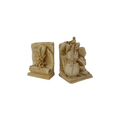 Vintage Baroque Style Mozart Bookends