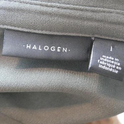 Button Down Halogen Shirt L 