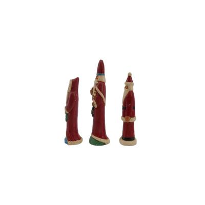 Vintage Folk Art Santa Claus Figurines