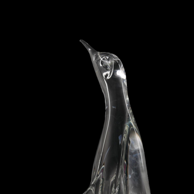 Glass Penguin Sculpture
