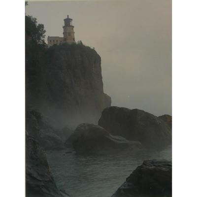 "Split Rock in Fog" by Shirley Longfellow Signed Limited Edition Photograph