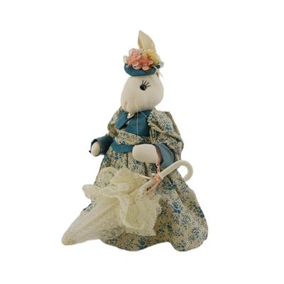 Vintage Handmade Victorian Dressed Rabbit