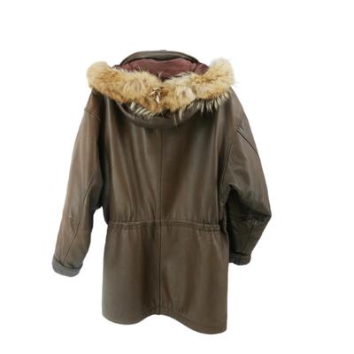 Andrew Marc Leather and Coyote Fur Jacket
