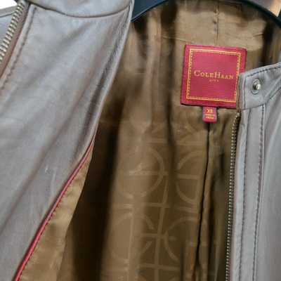 Cole Haan Leather Jacket XS