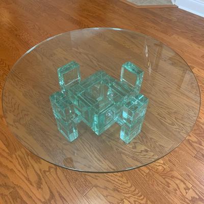 Glass Block Coffee Table (LR-KW)