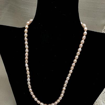 Beautiful Peach color Pearl Necklace