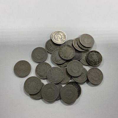 -33- COINS | 1900â€™s Liberty â€œVâ€ Nickels