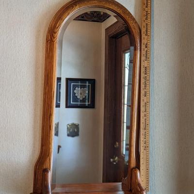 Oak Framed Foyer Mirror