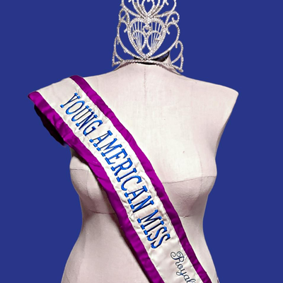 Authentic Beauty Pageant Sash & Crown #16