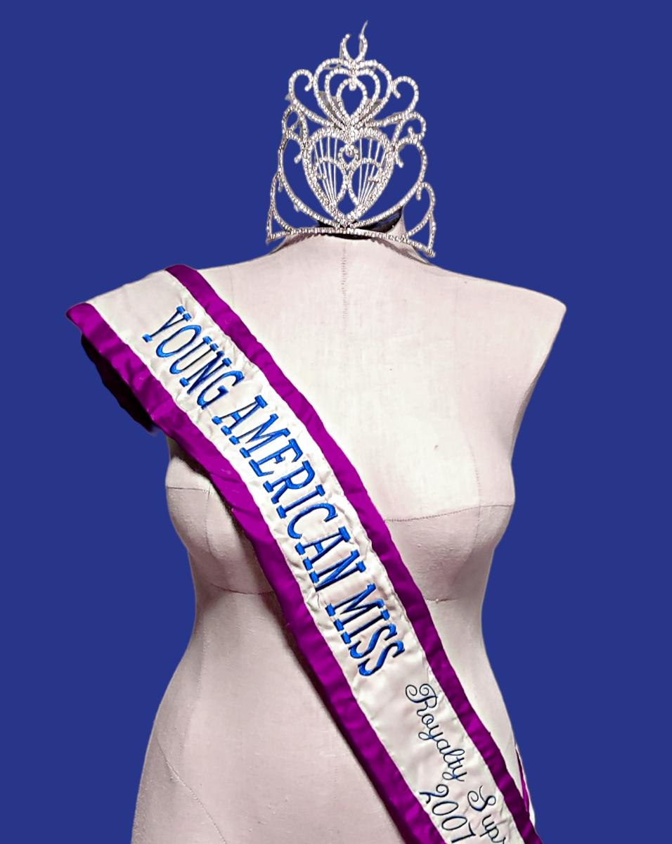 Authentic Beauty Pageant Sash & Crown 16
