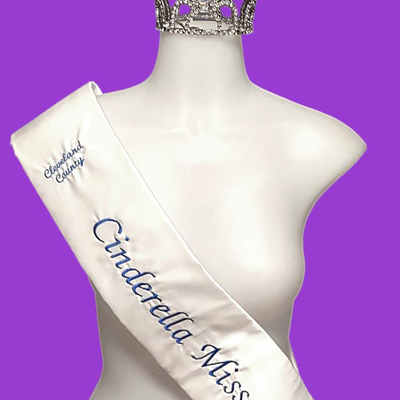 Authentic Beauty Pageant Sash & Crown #13