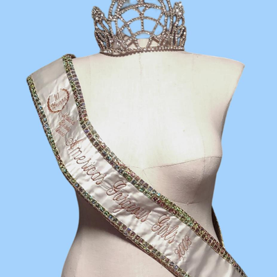 Authentic Beauty Pageant Sash & Crown #7