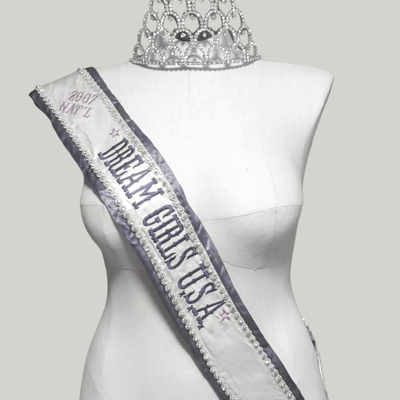 Authentic Beauty Pageant Sash & Crown #6