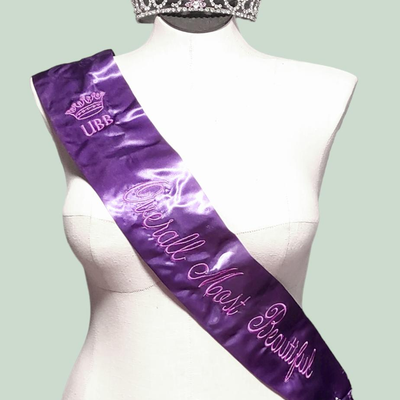 Authentic Beauty Pageant Sash & Crown #4