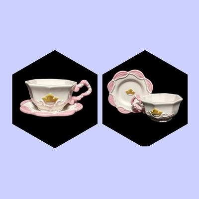 2003 12 Piece Fine Ceramic Disney Princess Tea Set - Mint Condition