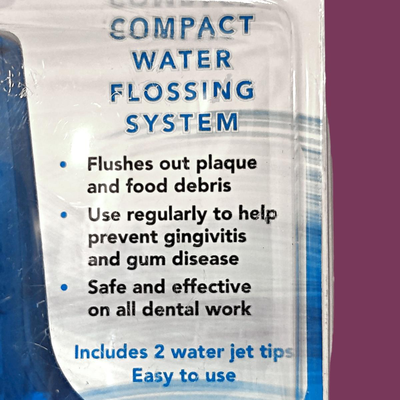 Interplak Compact Water Flossing System & 5 Dental Water Tips