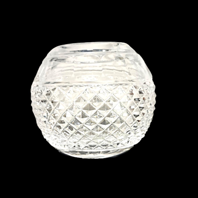 Vintage Lenox Providence Clear Crystal Rose Bowl