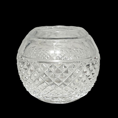 Vintage Lenox Providence Clear Crystal Rose Bowl