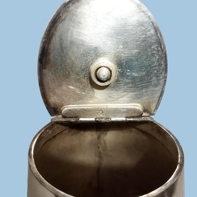 2nd Standard Silver Teapot w/ Rattan Wrapped Handle