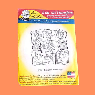 Harry Potter Fabric & Vintage Aunt Martha's Iron On Transfers