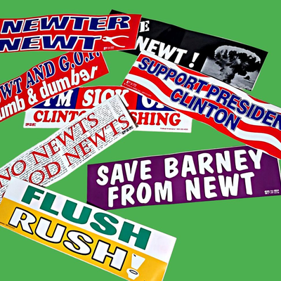 Vintage Political Bumper Stickers