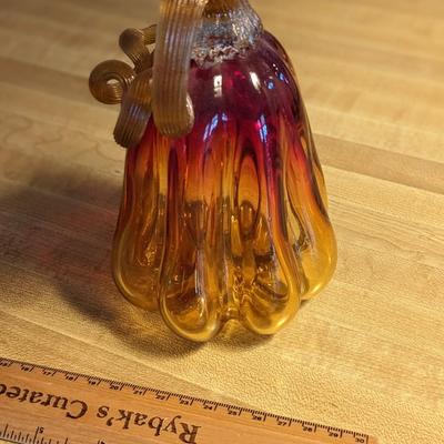 Vintage MCM Murano Style Art Glass Gourd