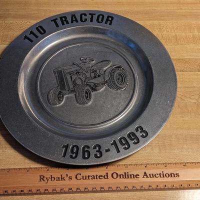 NOS John Deere 110 Tractor Commemorative Pewter Plate
