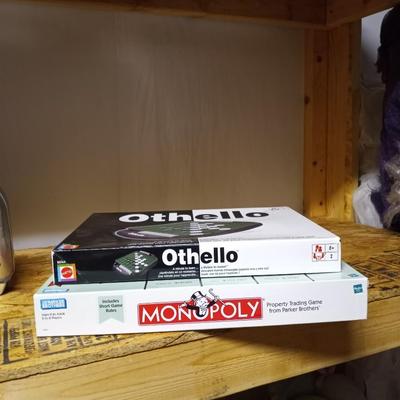 BOARD GAMES SPEAKOUT-MONOPOLY-SCRABBLE DELUXE-OTHELLO AND MORE