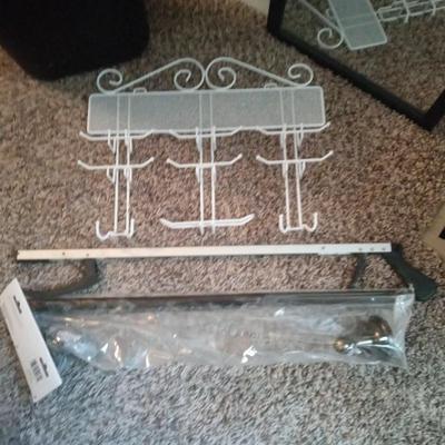 FULL LENGTH MIRROR-WIRE RACK-NEW TOWEL BAR AND MORE