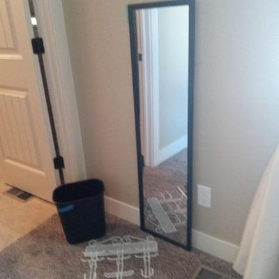 FULL LENGTH MIRROR-WIRE RACK-NEW TOWEL BAR AND MORE