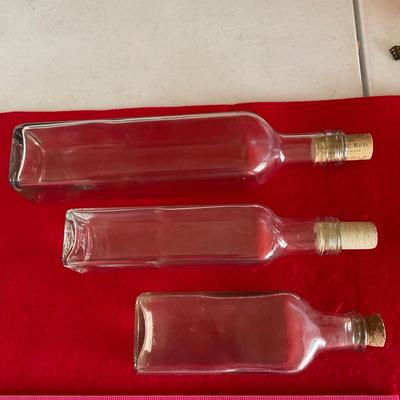 Three Apothecary vintage Bottles