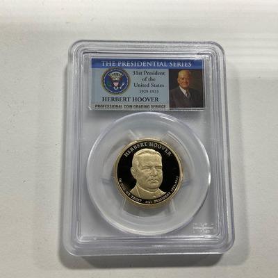-78- COINS | 2014-S Herbert Hoover Dollar Coin PCGS PR69 DCAM