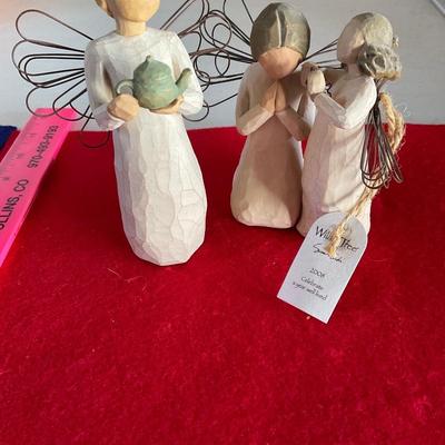 Three Willow Tree Figurines